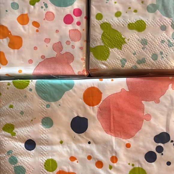 bright “paint drip” party napkins-cocktail size-3 packs of 20 each-NWT - Picture 6 of 6